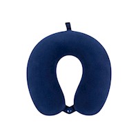 Cojín Collarín Microfibra Damasco / Azul Marino Arlin