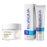 Aclarante de Arroz + Gel Limpiador Anti-Acné - Bioaqua