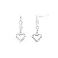 Aretes Corazon Infinit Plata 925