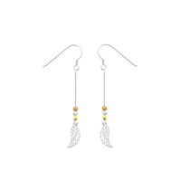 Aretes Alas de ángel plata 925