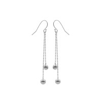 Aretes Bolitas Plata 925