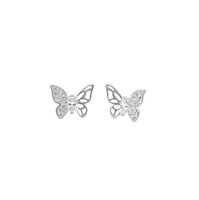 Aretes Mariposa Plata 925
