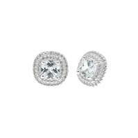 Aretes Roseta Cuadrado Plata 925