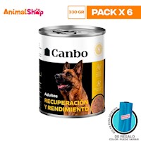 Canbo Pate Perro Recuperación Y Rendimiento Lta 330Gr X 6 Un