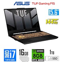 Laptop Asus Tuf F15 Fx507 Intel Core I7 13620h 16gb Ram 1tb Ssd 15.6 144hz Nvidia Rtx 4060 8gb