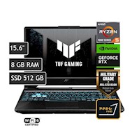 Laptop Asus Tuf A15 FA506NC-HN011W AMD Ryzen 5-7535HS 8GB Ram 512GB SSD 15.6” FHD 144 HZ