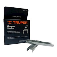 Grapas 1/4 Truper 6,0mm Et-50 Tapizar 1000pcs