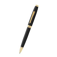 Bolígrafo Coventry laca negra con aplicaciones en dorado, Cross