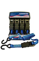 Pack 4 correas de amarre - autos largo 4.5 mts