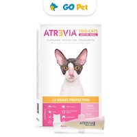 Atrevia Trio Cats Small (1,2 a 2,8 Kg) x 1 Pipeta - Antipulgas y Antiparasitario