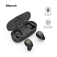 Audifonos Klipsch S1 True Wireless Ipx4 Bluetooth 21hrs - Negro