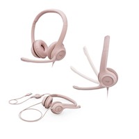 Auriculares LOGITECH HEADSET H390 USB Rosado