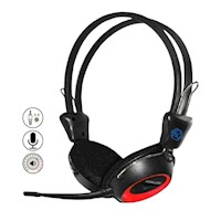Audífonos HALION T-3 con micrófono para PC Rojo