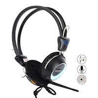 Audífonos HALION T-3 con micrófono para PC Azul