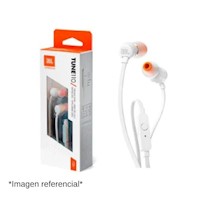 AURICULARES JBL T110 IN-EAR WHITE