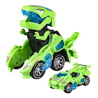 Auto Transformers Dinosaurio con Luces LED