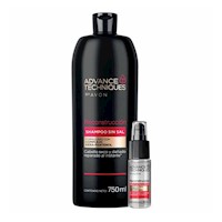 Advance Techniques Shampoo Sin Sal Reconstrucción con Serum