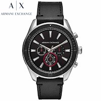 Reloj Armani Exchange Enzo AX1817 Fecha Cronómetro Correa de Cuero Negro