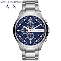 Reloj Armani Exchange Hampton AX2155 Para Hombre Cronómetro  Acero Inoxidable Dial Azul