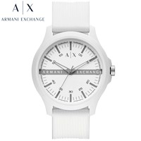 Reloj Armani Exchange Hampton AX2424 para Hombre Correa de Silicona y Dial Blanco