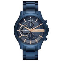 Reloj Armani Exchange Hampton AX2430 Para Hombre Cronómetro Azul