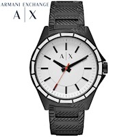 Reloj Armani Exchange Drexler AX2625 Para Hombre Acero inoxidable Negro Dial Blanco