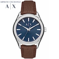 Reloj Armani Exchange Fitz AX2804 para Hombre Correa de Cuero Marron Dial Azul