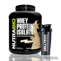 Whey Protein Isolate Nutrabio 5lb Vainilla+Shaker