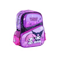 Mochila Scool 2 Bolsillos Eva 3D Satin Hello Kitty F