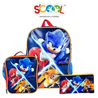 Kit Set Escolar Scool Sonic Movie