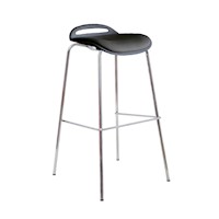 Silla Para Bar Fija Axxis Reposapies Negro Ofideas