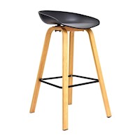 Silla Para Bar Fija Misuri Color Negro Ofideas