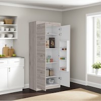 ALACENA DE COCINA VARESE 2 PUERTAS - CENIZA / BLANCO | TUHOME