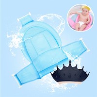 Pack malla y gorro de baño coronita azul para bebe