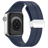 Correa Iwatch Silicona con Broche Magnetico 42/44/45/49mm - Azul