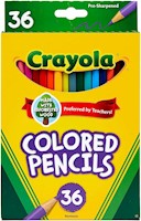 CRAYOLA LÁPICES DE COLORES (36 QUILATES), SUMINISTROS DE ARTE