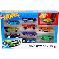 Hot Wheels Paquete de 10 Automóviles (Los estilos pueden variar)