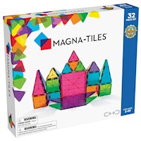 MAGNA-TILES - Clásico 32-piezas set de construcción magnético