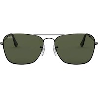 Ray-Ban RB3136 Caravan Gafas de sol cuadradas | Gunmetal / Green II
