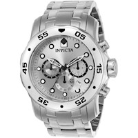 Invicta 0071 reloj Pro Diver Chronograph para hombre | Plateado