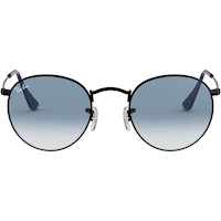 Ray-Ban RB3447 Gafas de sol de metal | Black / Clear Blue