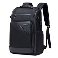 Mochila Hombre Arctic Hunter 0675 USB Viaje Laptop Negro