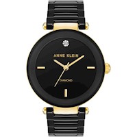 Anne Klein AK/1018RGRD reloj para mujer de cerámica con diamante auténtico