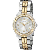 GUESS U0026L1 reloj dorado para mujer con pulsera metálica tipo brazalete
