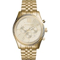 MICHAEL KORS Reloj cronógrafo Lexington de acero inoxidable | Oro