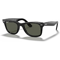 Ray-Ban RB2140F Original Wayfarer Gafas de sol cuadradas puente bajo | Black / Green IV