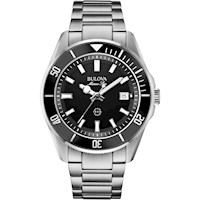 Bulova 98B203 reloj Marine Star calendario para hombre | Plateado