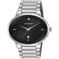 Citizen BI5010-59E reloj analógico esfera negra para hombre | Plateado