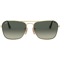 Ray-Ban RB3136 Caravan Gafas de sol cuadradas | Gold / Light Grey Dark Grey II