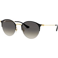 Ray-Ban RB3578 Gafas de sol | Black on Gold / Light Grey Dark Grey